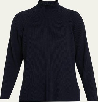 Eileen Fisher Ribbed Merino Wool Turtleneck Sweater