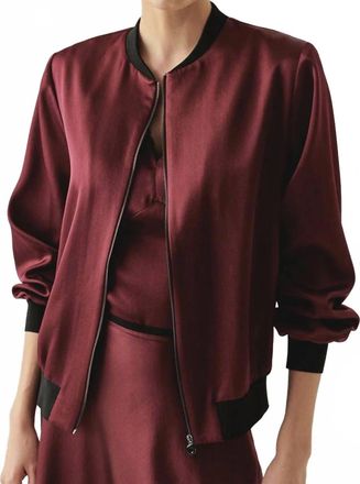 Exquise Lacey Jacket In Cherry