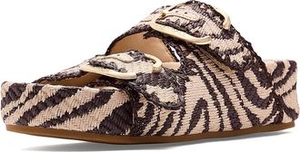 Loeffler Randall Nico Two Band Sandals Womens Sandals Vintage Zebra : 10.5 B - Medium, Textile