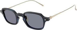 Giorgio Armani Sunglasses, male, Blue, 46 MM, Rectangular Sunglasses