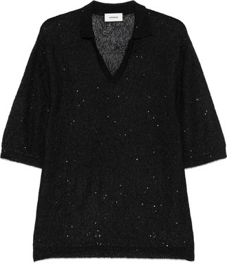 A Paper Kid T-shirt in maglia - Nero