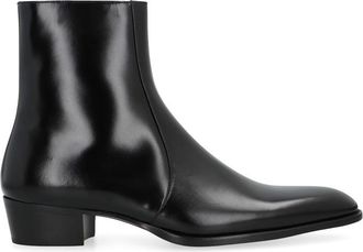 Saint Laurent Smooth Leather Roman Boots