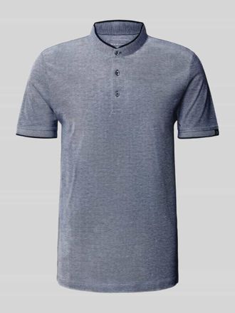 Tom Tailor Denim Regular Fit Poloshirt aus reiner Baumwolle in Blau, Gr&ouml;&szlig;e L