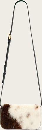 AllSaints Leather Maeve Cow Print Crossbody Wallet, Size: One Size