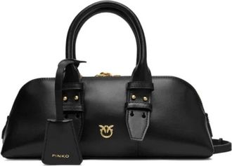 Pinko Small Escape Bag - Dames - Handtassen - Zwart - ONE Size - Katoen - Tassen