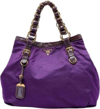 Prada Borsa Tote Pre-owned - - Pre-owned - Donna - Viola - ONE SIZE