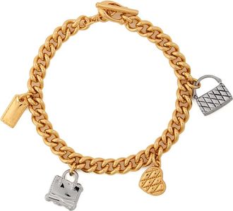 Coach Bracciale a catena con ciondolo - Oro