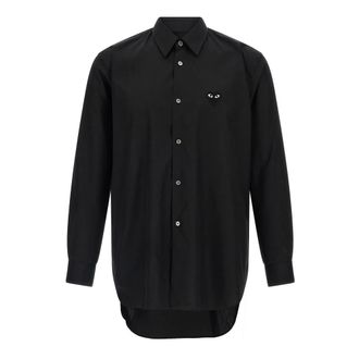 Comme Des Gar&ccedil;ons Casual Shirts, male, Black, XL, Cotton Poplin Shirt