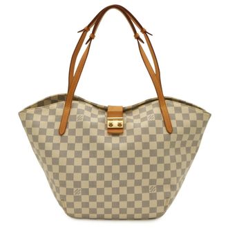 Louis Vuitton Damier Azur Ivory Damier Azur Shoulder Bag Tote Bag (Pre-Owned)