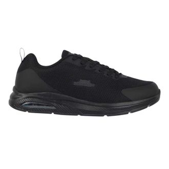 Slazenger Heren Sadler Leren Hardloopschoenen (Zwart)