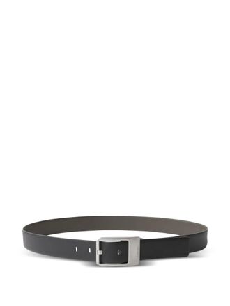 Calvin Klein textured buckle belt - men - Calf Leather/Polyurethane/Polyester/Cotton - 100 - Black