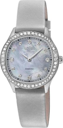 Gevril Group Morcote Diamond Mother of Pearl Dial Ladies Watch 19246