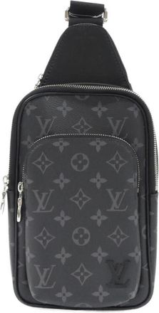Louis Vuitton Monogram Eclipse Black Coated Canvas Shoulder Bag (Pre-Owned)