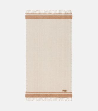 Lyria Paipote silk and camel hair-blend blanket