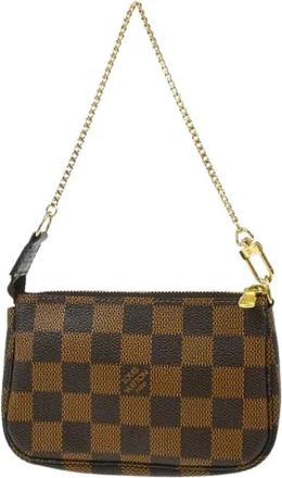 Louis Vuitton Pre-owned Mini Bags, female, Brown, Size: ONE SIZE Pre-owned Canvas Mini Bag