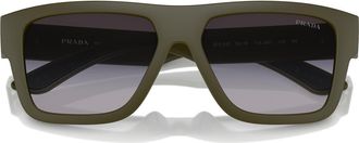 Prada 56mm Square Sunglasses in Grey Flash at Nordstrom