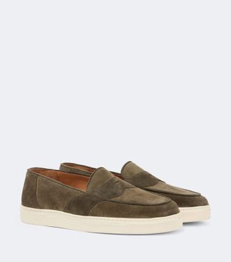 George Cleverley Joey II suede loafers