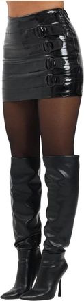 TPN Bovey Mini Rok - Dames - Korte rokken - Zwart - L - Leer - Rokken