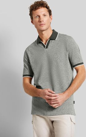Bugatti Herren Poloshirt met contrasterende strepen