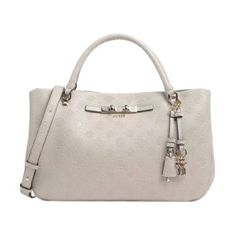 Guess Carmella Handtas - Dames - Tassen - Beige - Maat: ONE Size Leer