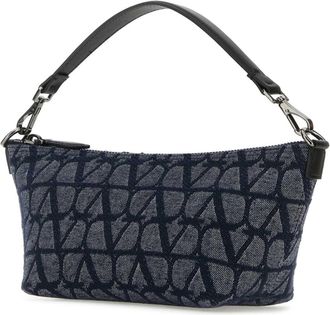 Valentino Garavani Mens Blue Toile Iconographe Handbag Melangedenimnero Borse A Mano Bag