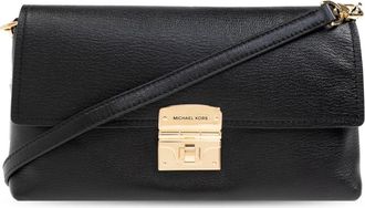Michael Kors Tassen, Dames, Zwart, ONE Size, Leer, Addie schoudertas