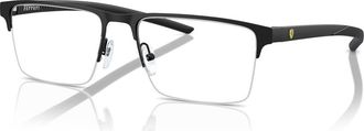 Ferrari 57mm Rectangle optical glasses in Black at Nordstrom