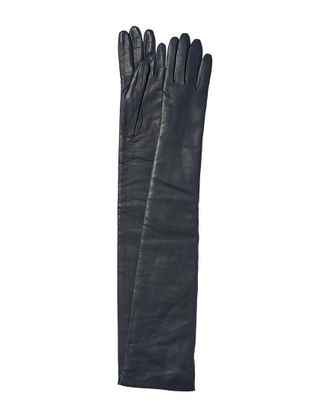 Portolano Leather Cashmere-Lined Long Gloves