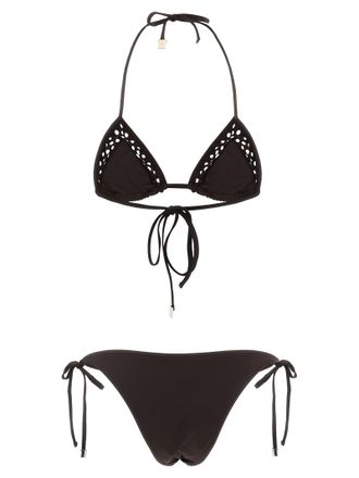 The Attico Womens Brown Polyamide Bikini Clothing