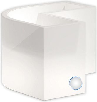 Monacis Monacis - Jardinera De Resina Luminosa Lampara Rectangular 80x80x35x72x72x27 Cm Mod. Flowerpot Angular Led Luz Blanca