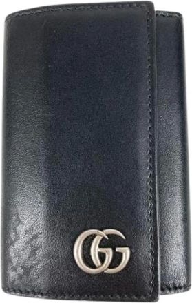 Gucci Vintage, unisex, Zwart, ONE Size, Leer, Pre-owned Keycase