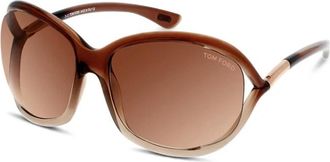 Tom Ford Jennifer Soft Square Zonnebril - Dames - Zonnebrillen - Bruin - 61 MM - Accessoires