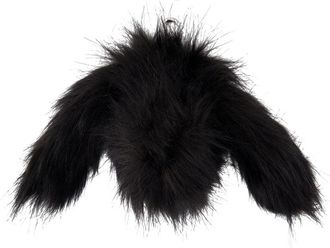 Simone Rocha Faux Fur Hare-Shaped Wallet With Zipper Closure