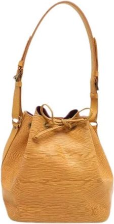 Louis Vuitton Pre-owned Noe Bucket Bag - Dames - Vintage Tas - Geel - ONE Size - Leer - Vintage
