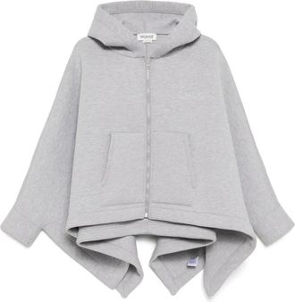 Monse Poncho con zip - Grigio