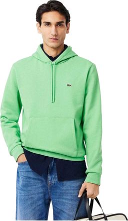 Lacoste Heren Organic Katoenen Pullover Hoodie (Groen)
