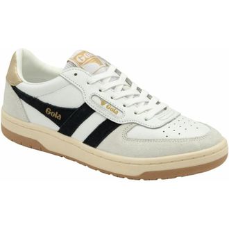 Gola Hawk CLB336 Sneakers Womens White Black Gold Trainer Shoes RHS6600