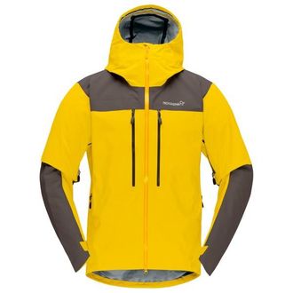 Norr&oslash;na Trollveggen GORE-TEX Pro Light Jacket Regenjacke f&uuml;r Herren | gelb