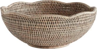 Napa Home & Garden Burma Rattan Scalloped Edge Bowl