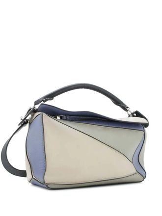 Loewe Puzzle Bag Leather Small satchel - Blauw