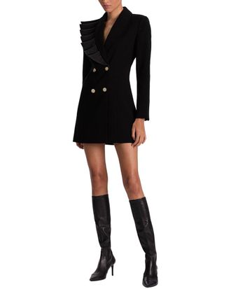 Alice & Olivia Alice + Olivia Latoya Ruffle Detail Blazer Mini Dress