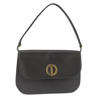Dior Pre-owned Shoulder Bags, female, Gray, Size: ONE SIZE Pre-owned Vintage Shoulder Bag