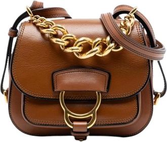 Miu Miu Pre-owned Cross Body Bags, female, Brown, Size: ONE SIZE Pre-owned The Madras Dahlia