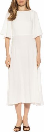 Alexia Admor Milos Boatneck Midi Dress in Sand at Nordstrom Rack, Size 14