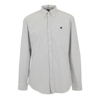 HUGO BOSS H-Roan Oxford Overhemd (Donkerblauw/Grijs)