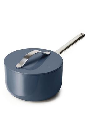 Caraway Nonstick Ceramic 3-Quart Sauce Pan with Lid in Navy at Nordstrom