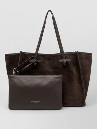 Gianni Chiarini marcella shoulder bag detachable pouch suede