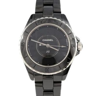 Chanel Pre-owned Glazen Horloge - Dames - Vintage Horloges - Zwart - ONE Size - Vintage