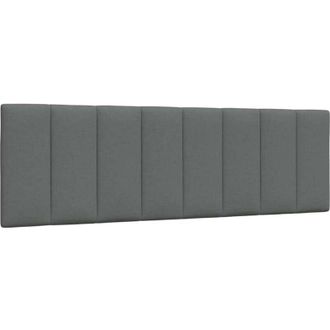 vidaXL Cabecero De Cama Acolchado Tela Gris Oscuro 160 Cm Vidaxl