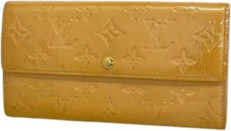 Louis Vuitton Pre-owned Wallets, female, Brown, Size: ONE SIZE Pre-owned Vintage Fabric Wallet